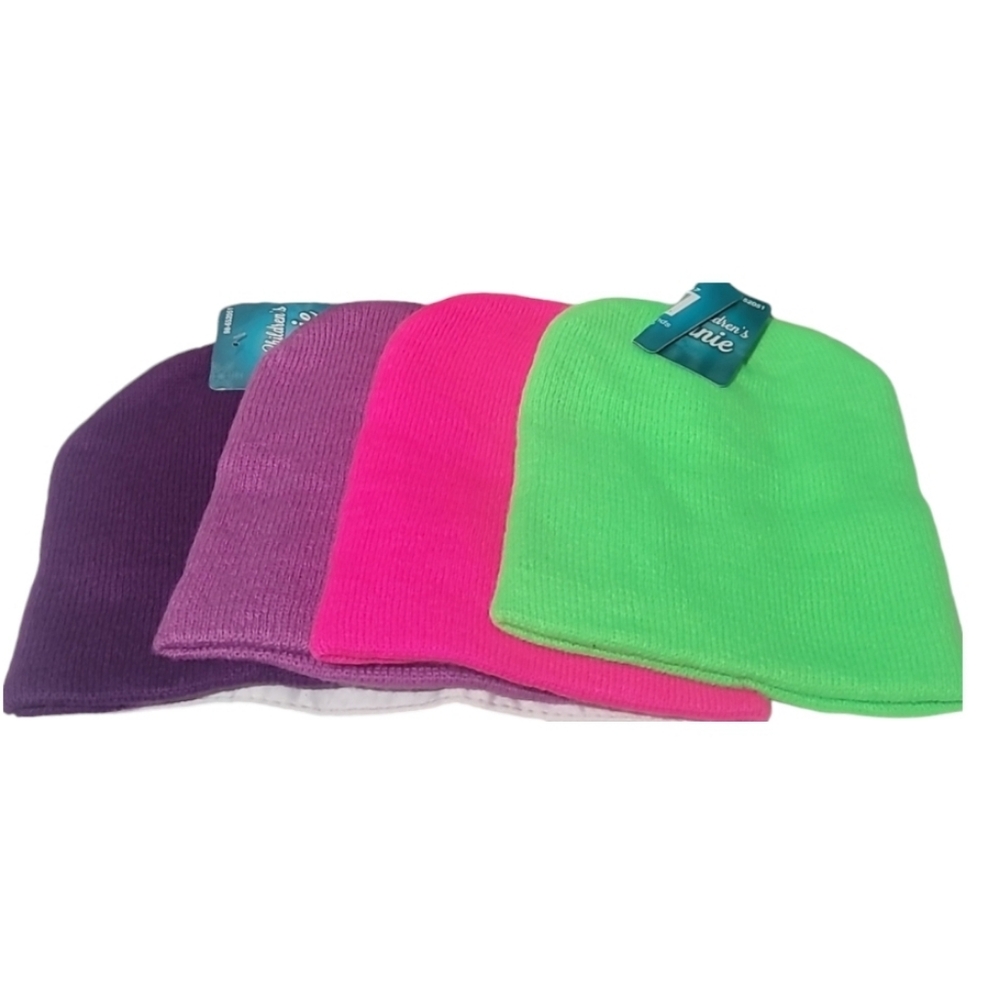 Pack of 4 children's beanies